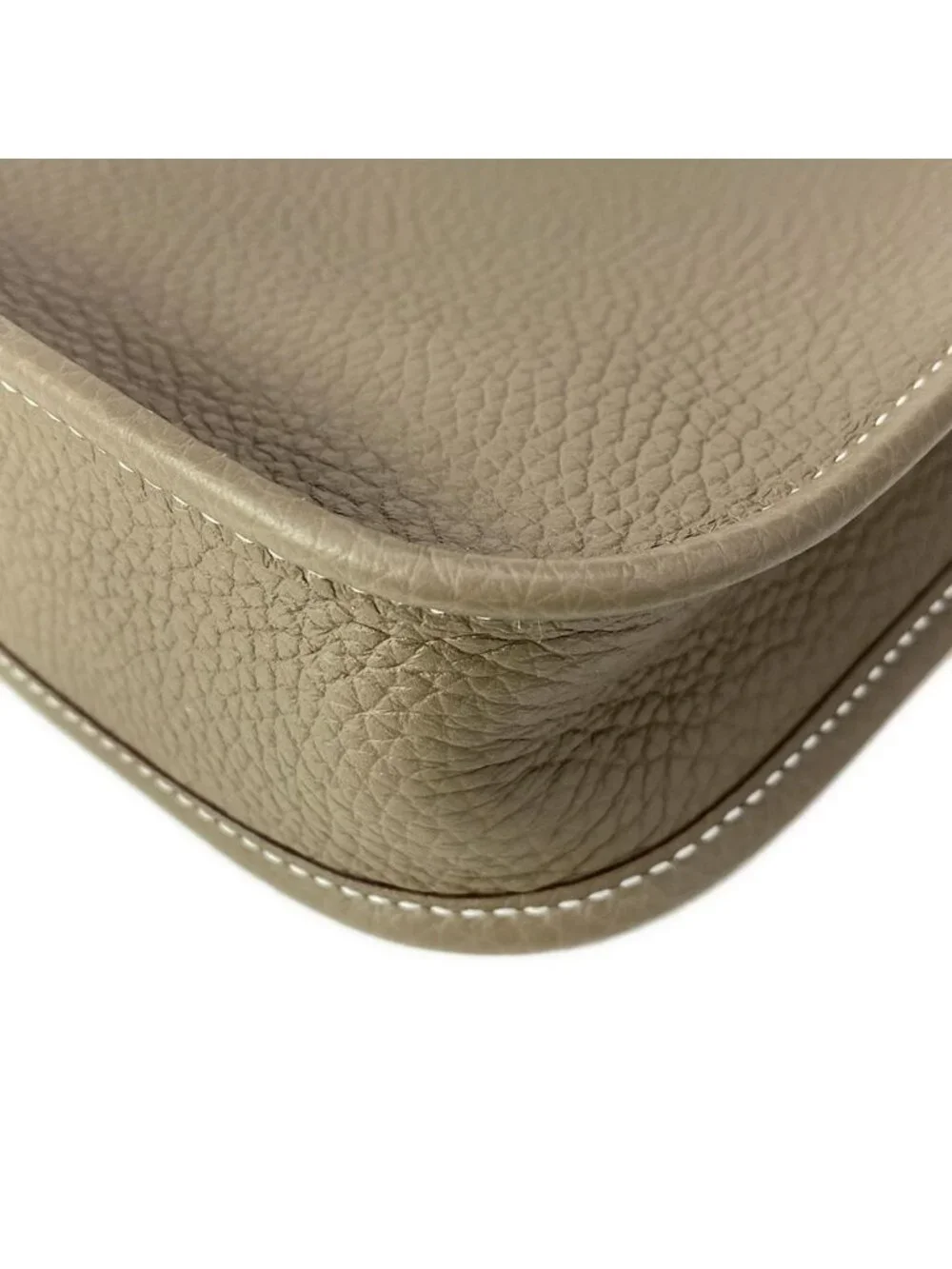 Hermes Shoulder Bag Evelyne TPM Amazon Maxi Quadrille Etoupe Silver